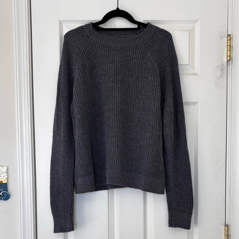 Abercrombie & Fitch Cotton Blend Pullover Fisherman Knit Sweater